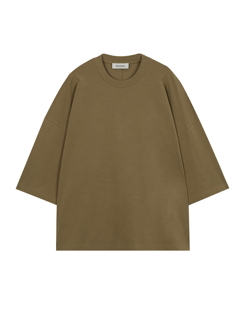 Solid_Color_Round_Neck_Silhouette_T-shirt_5