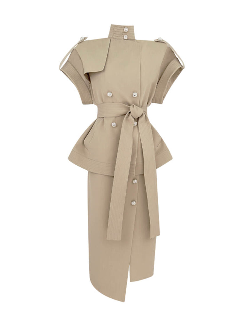 Stand_Collar_Frog_Closure_Button_Vest_and_Skirt_Two-piece_Set_4