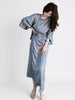 Three-Quarter Sleeve Cheongsam A-line High Waist Dress