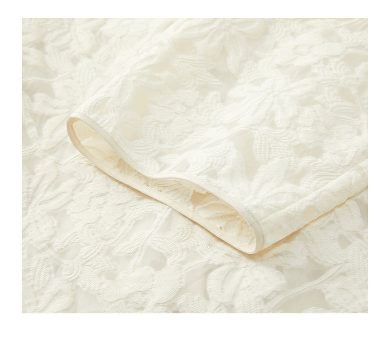 Three-quarter_Sleeve_Hollow_Button_Round_Neck_Short_Jacket_7