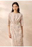 Twist_Tie_Floral_Printed_Midi_Dress_with_Pockets_2