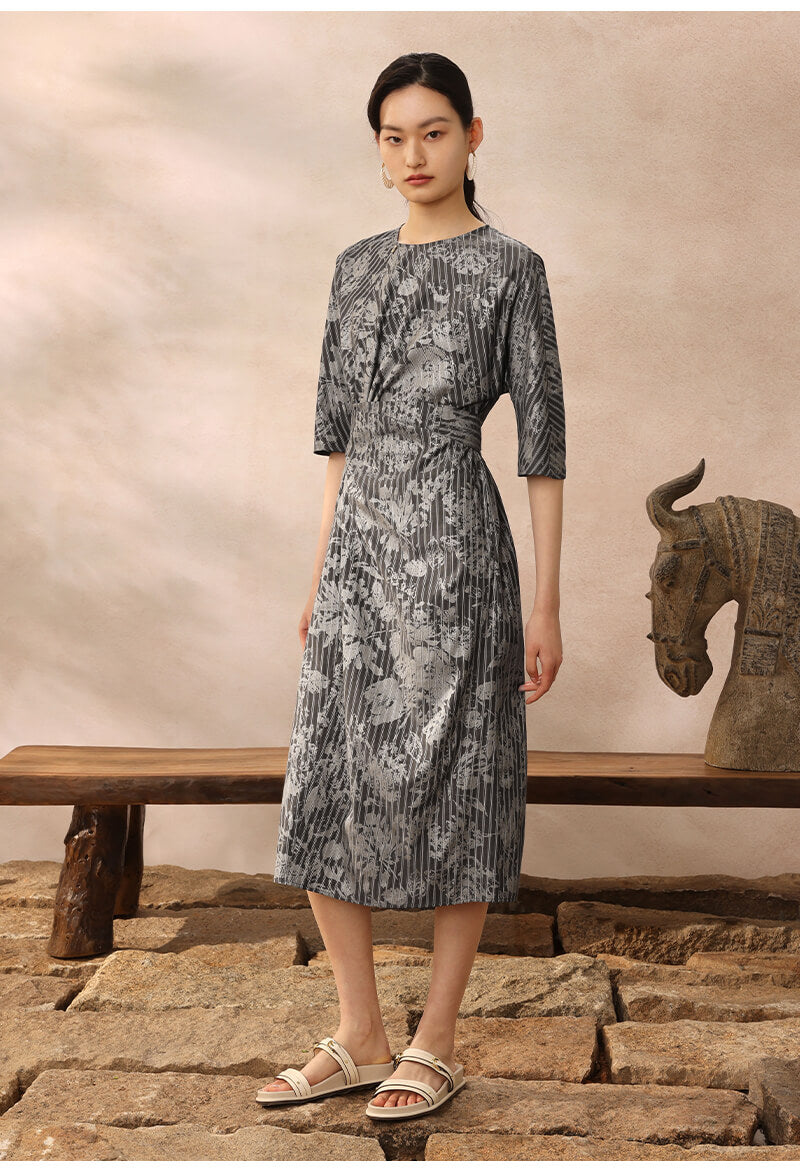 Twist_Tie_Floral_Printed_Midi_Dress_with_Pockets_8