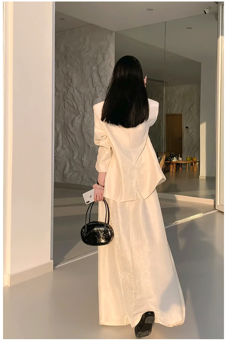 V-neck_Single_Button_Blazer_and_Skirt_Set_5