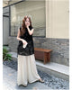 Velvet Jacquard Sleeveless Vest and Wide-leg Pants Set 3
