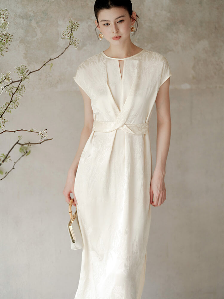 Waist-cinching_Crossover_Satin_Midi_Dress_2