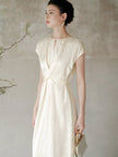 Waist-cinching_Crossover_Satin_Midi_Dress_3